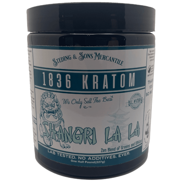 1836 KRATOM | 1/2 POUND POWDERED LEAF | SHANGRI LA LA - Crowntown Cannabis