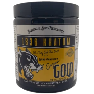 1836 KRATOM | 1/2 POUND POWDERED LEAF | SAND PANTHER'S SUPER GOLD - Crowntown Cannabis