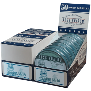 1836 KRATOM | 50 JUMBO CAPSULES | SHANGRI LA LA - Crowntown Cannabis