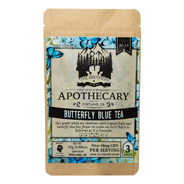 APOTHECARY BROTHERS TEA | 3PK | BUTTERFLY BLUE TEA - CHARLOTTE CBD