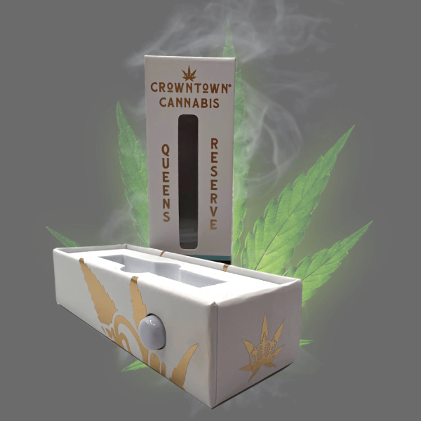 CROWNTOWN CANNABIS QUEEN'S RESERVE_VAPE CART_DELTA-8_1GRAM_ABACUS DIESEL - CROWNTOWN CANNABIS