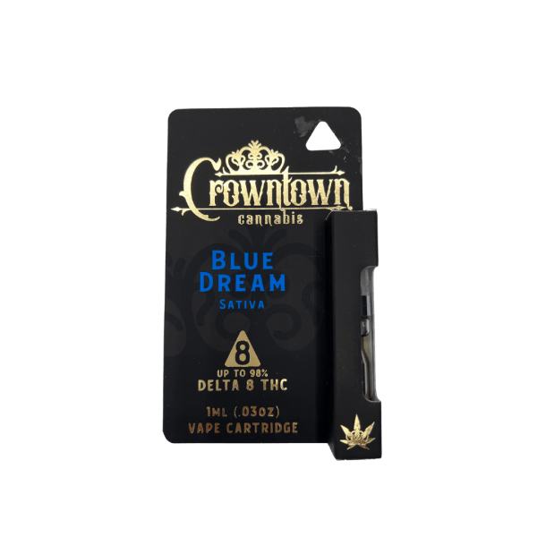 CROWNTOWN CANNABIS | DELTA 8 VAPE CART | 1ML | BLUE DREAM - Crowntown Cannabis
