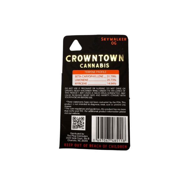 CROWNTOWN CANNABIS | DELTA 8 VAPE CART | 1ML | SKYWALKER OG - Crowntown Cannabis