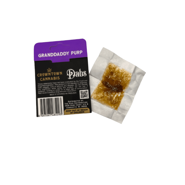 CROWNTOWN CANNABIS DAB WAX | DELTA 8 | 1 GRAM | GRANDADDY PURP - Crowntown Cannabis