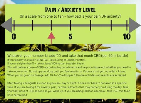 pain and anxiety level chart