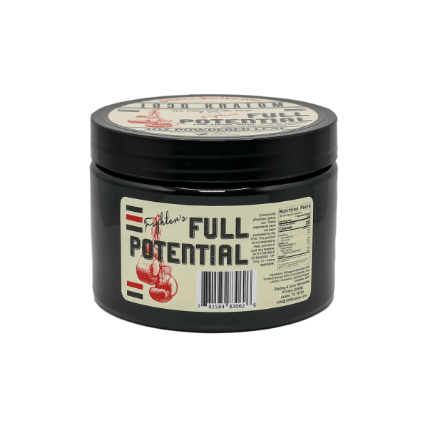 1836 KRATOM | FIGHTER'S FULL POTENTIAL | 4 OZ TUB - Crowntown Cannabis