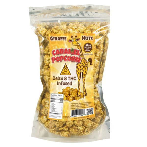 GIRAFFE NUTS CARAMEL POPCORN | ΔDELTA 8 | 200MG - CHARLOTTE CBD