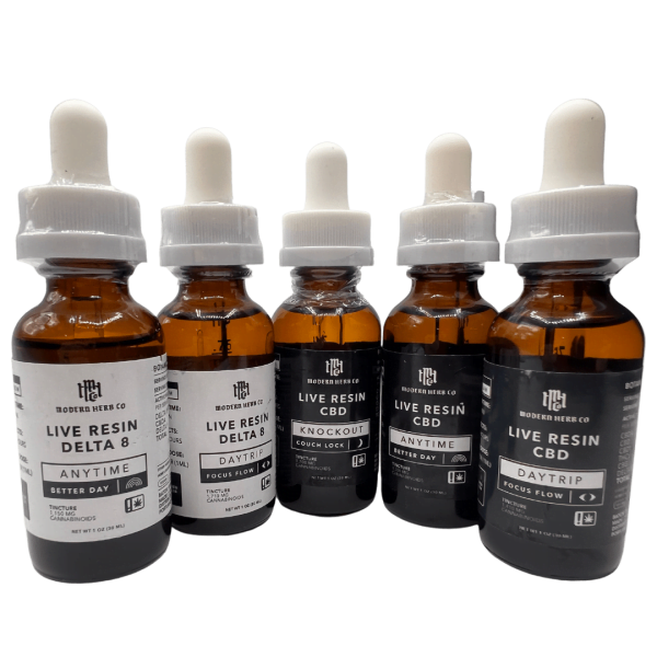 MODERN HERB CO | TINCTURE | DELTA 8 | LIVE RESIN | ANYTIME | BETTER DAY - CROWNTOWN CANNABIS