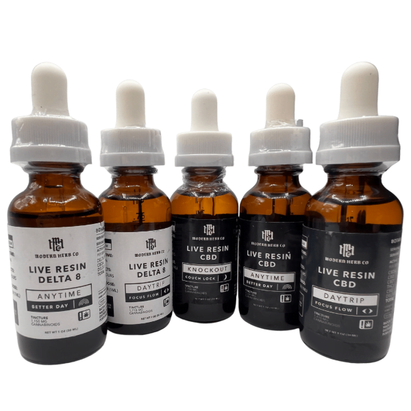 MODERN HERB CO | TINCTURE | DELTA 8 | LIVE RESIN | DAY TRIP | FOCUS FLOW - CROWNTOWN CANNABIS