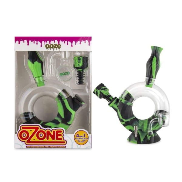 OOZE OZONE SILICONE WATER PIPE & NECTAR COLLECTOR | CHAMELEON - CHARLOTTE CBD