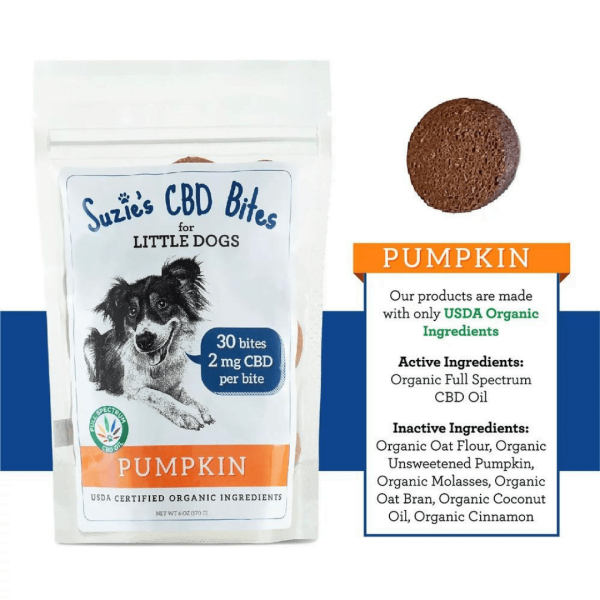 SUZIE'S CBD TREATS | FOR LITTLE DOGS | 30CT | 2MG - CROWNTOWN CANNABIS