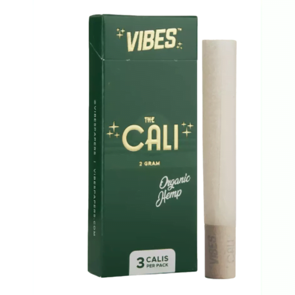VIBES FINE ROLLING PAPERS | ORGANIC HEMP | THE CALI | 2 GRAMS | 3PK - Crowntown Cannabis