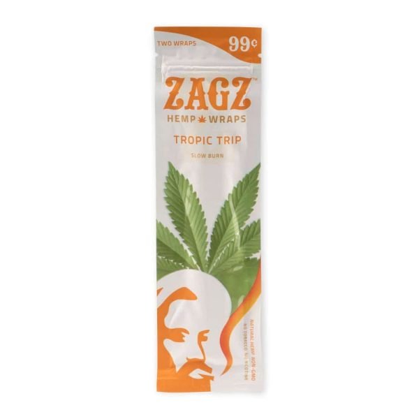 ZAGZ HEMP WRAPS | 2PK | TROPIC TRIP - Crowntown Cannabis