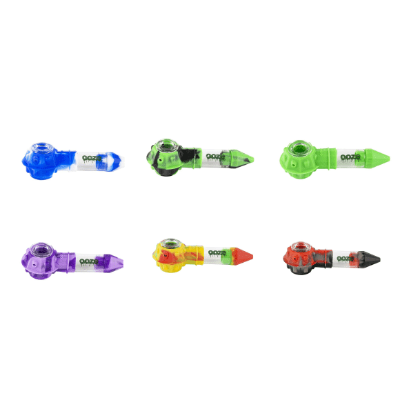 OOZE BOWSER SILICONE GLASS PIPE | ASSORTED COLORS - CHARLOTTE CBD