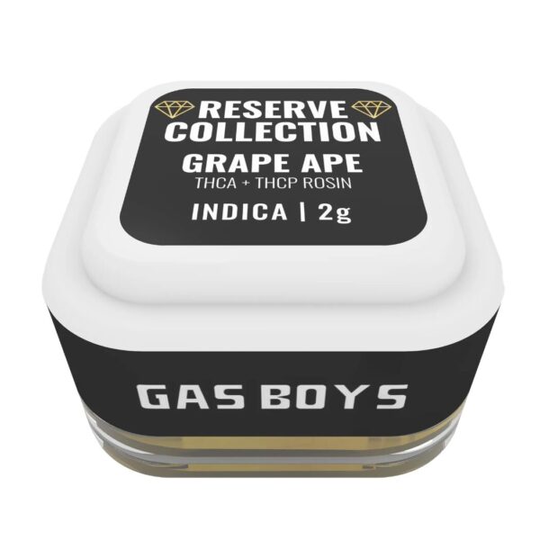 GAS BOYS | RESERVE COLLECTION | THCA + THCP ROSIN | 2 GRAMS | INDICA | GRAPE APE