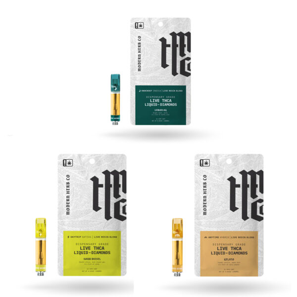 Modern Herb Co. | Vape Cart | Liquid Diamonds | 1 Gram | THCA | Indica | Hybrid | Sativa