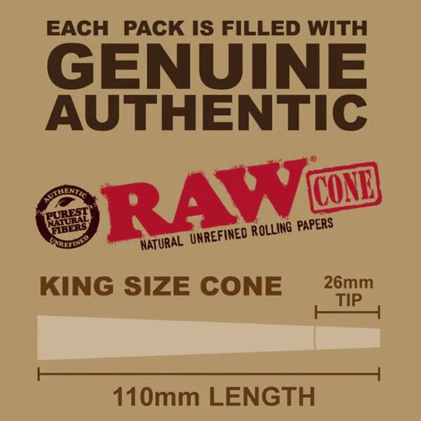 RAW - Cones - King Size - Classic - Measure - Crowntown Dispensary