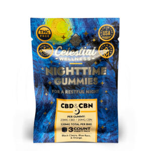 Celestial Wellness | Gummies | CBD + CBN | 3ct | Nighttime