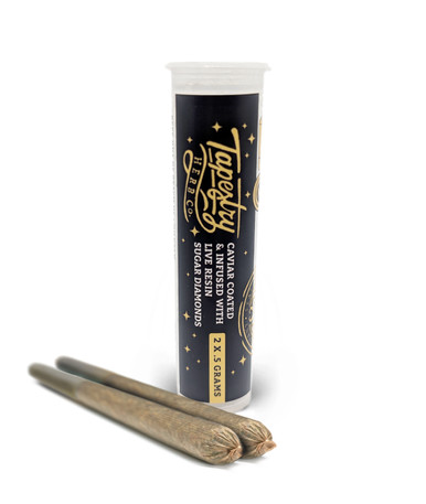 Tapestry Herb Co. | Dogwalker Pre-Roll | Live Resin infused Caviar covered | .5g | 2ct